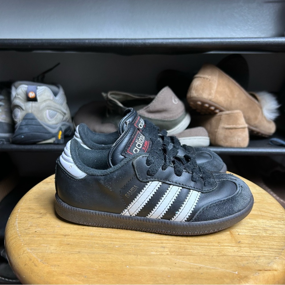 Adidas samba black white brown